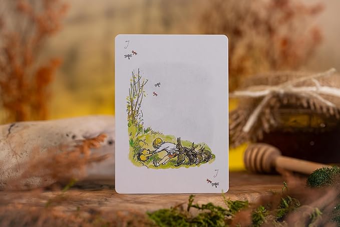 Luxury Hundred Acre Wood Themed Deck of Playing Cards – Premium, Collectible Card Set Gift for Adults and Card Game Enthusiasts. Gold Edging, Custom Design Cards With Magnetic Flip Box Deck of Cards.