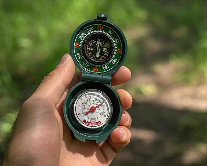 Coghlan’s Outdoor Compasses – Lightweight, Durable Navigation Tools for Hiking, Camping, Orienteering & Survival with Map, Wrist, Lensatic, LED, and Carabiner Options
