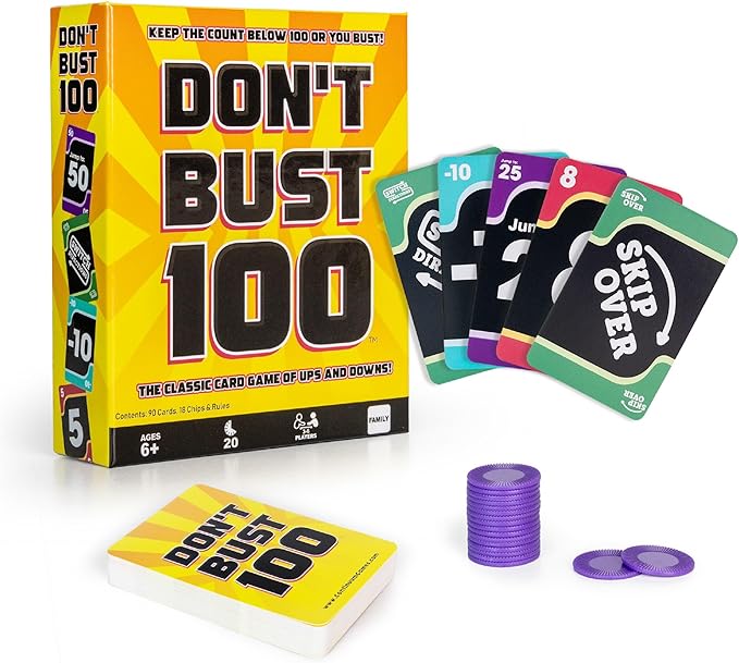 Continuum Games Don't Bust 100 Family Board Game for 3-6 Players Ages 6 and Up