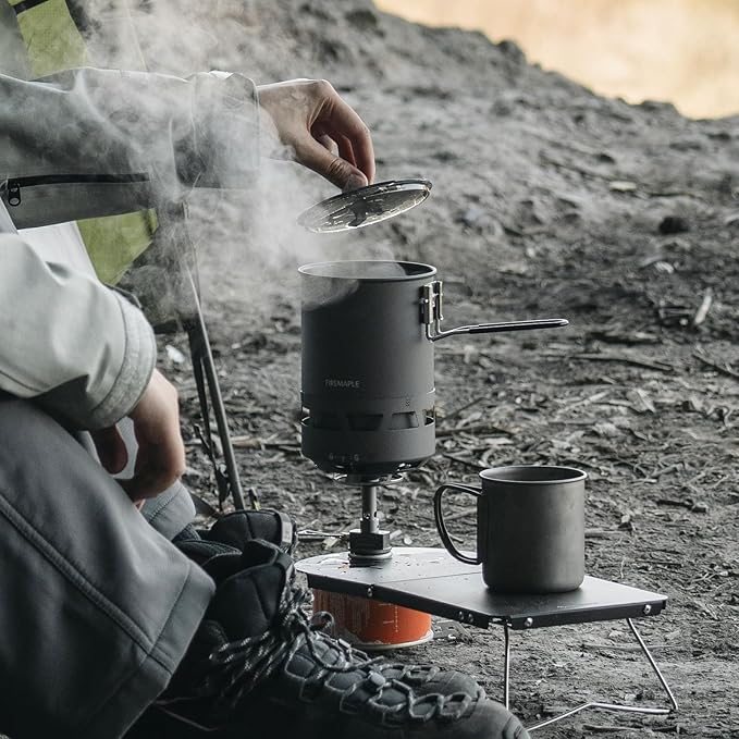 Fire-Maple Petrel Quickboil Pro Ultralight Cooking System ??Compact & Fast-Boiling Backpacking Stove Pot Set, Ideal for Hiking, Solo Camping, Travelling, Hunting Trips, etc