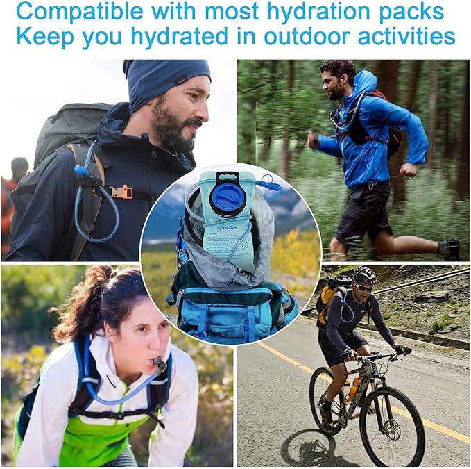 Hydration Bladder 2L-3L Water Storage Bag Reservoir,Military Hydration Pack Replacement for Hiking Biking Climbing Cycling Running Camping Backpack 1Pack