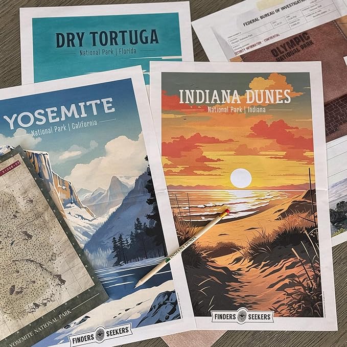 Mystery Game | National Parks Trail of Secrets ??Be a Detective and Investigate an Unsolved case, Escape Room Puzzle Game, for Date Night, Family Night or Solo.