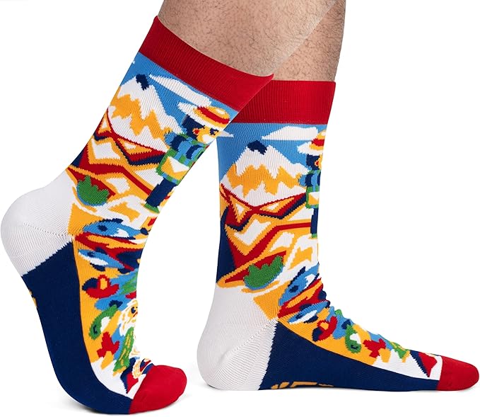 Lavley Outdoors Socks With Fun Sayings - Cool Gifts for Hiking, Camping, and Mountain Lovers