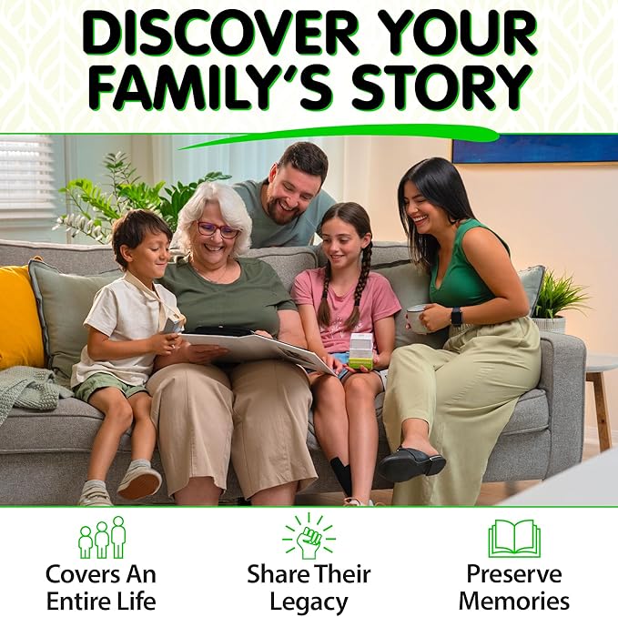 200 Generations Conversation Cards - Deep, Fun & Reflective Questions to Spark Connection - Perfect for Kids, Parents & Grandparents to Share Stories, Bond, and Create Lasting Memories Together