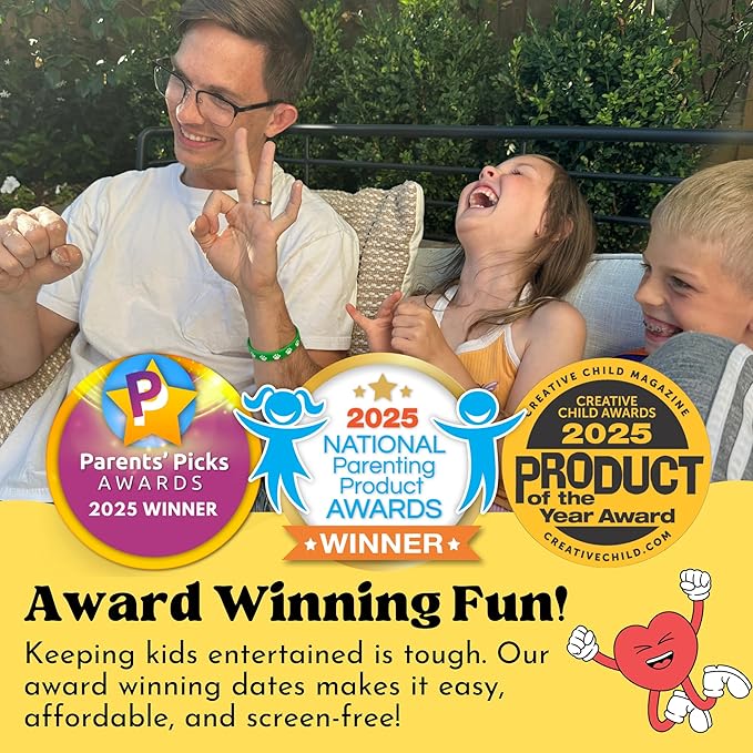 Family Dates 40 Scratch Off Cards ??Fun Activities & Date Night Ideas for Kids and Parents ??Adventure Card Game for Families ??Unique Gift for Family Nights, Holidays, or Birthdays