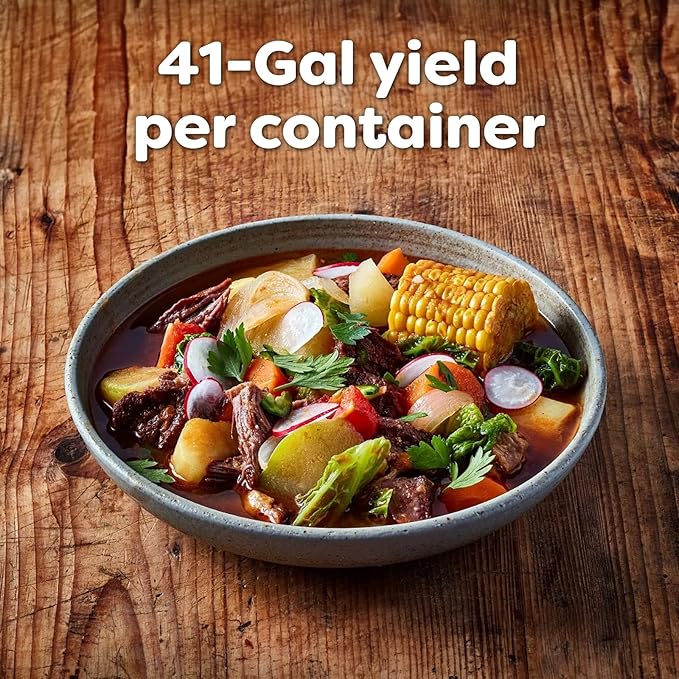 Knorr Professional Caldo de Res, Beef Bouillon with Beef Flavor Granulated Base, Bouillon as a Base, Marinade, Flavor Enhancer, Shelf Stable Convenience, 0g Trans Fat, 4.4 lbs (Pack of 1)