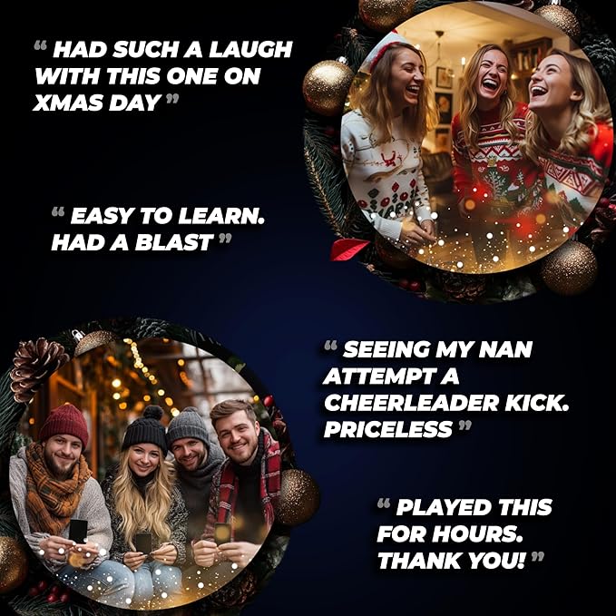Christmas Card Game More vs Less - Family Games | Christmas Stocking Filler Games | Xmas Gift Ideas, Secret Santa Gifts | Holiday Party Games | Cards Games for Adults Parties | Age 15+