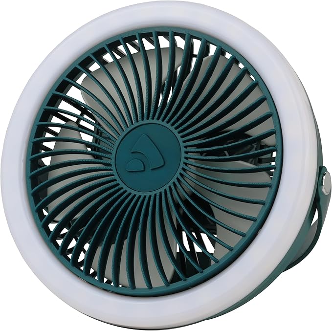 Coghlan's Portable Camping Fan with LED Light – Battery-Powered, Compact Design, Quiet Operation, USB Rechargeable for Tents, Outdoor Adventures, Emergency Use, and Travel