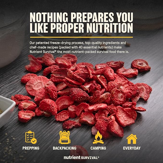Freeze-Dried Strawberries ??Premium Sliced | #10 Can | 25-Year Shelf Life | Emergency Food & Clean Snacking