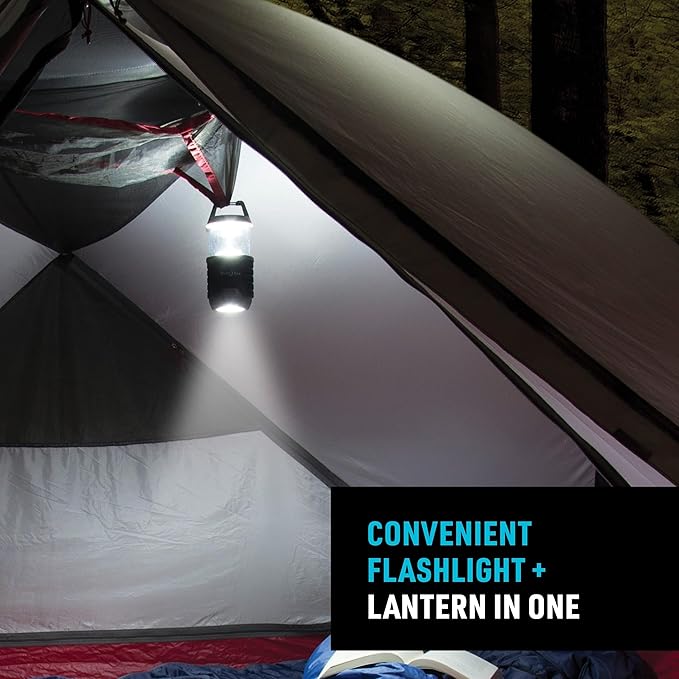 Nite Ize Radiant 200 Collapsible LED Lantern and Flashlight - 200 Lumen Convertible LED Lantern to Flashlight - Compact Essentials for Camping & Hiking Gear