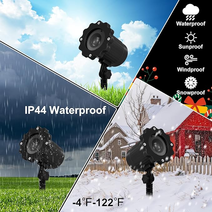 Treela Nativity Projector Lights Outdoor Indoor Dynamic Christmas Christian Decoration Outside LED Landscape Lamp for Holiday Halloween Garden Supplies