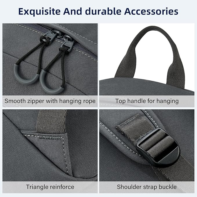Carry On Travel Backpack For Men Women, 13 Inch Small Mini Work Bag Personal Item Backpacks, Camping Back Pack Lightweight Hiking Daypack For Office Nurse Commuter (Dark Gray)
