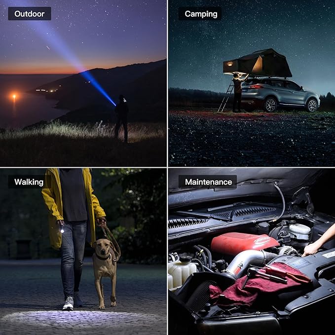 ThruNite Archer 2A C Flashlight, 2AA EDC Tactical Dual Mode Flashlight Rechargeable, 1018 High Lumens Pocket LED Flash Light for Emergency, Camping, Home - Cool White