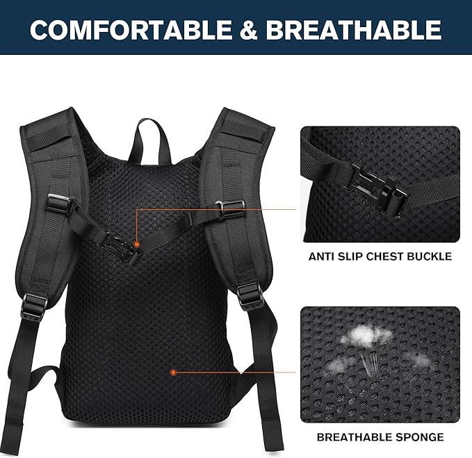 wotony Hydration Backpack with Water Bladder for Hiking Tactical Hydration Pack for Men Women Molle Water Backpack for Hiking
