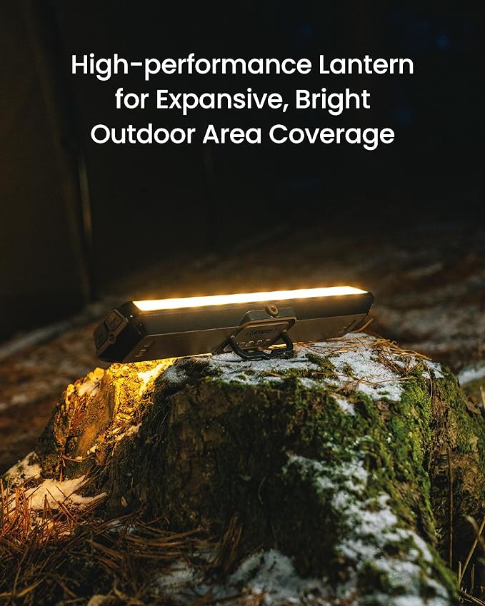 Claymore 3Face Pro X (Black) - Rechargeable Surface Area Camping Light for Trucks, Overlanding, Tents, Canopies, Outdoor Events, Street Vendors, Work Lighting, Long-Lasting Battery, Hanging Design