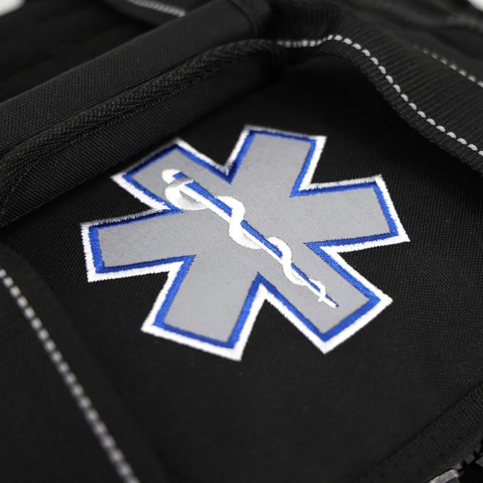 Lightning X Modular Large EMT Medic First Responder EMS Trauma Jump Bag w/Embroidered Name - BLACK