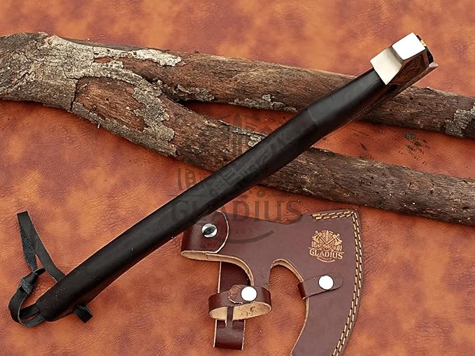 | Exquisite Handmade Viking Axe - Ideal for Collectors & Enthusiasts | Authentic, Artisan-Crafted | Medieval Styled Axe with Durable and Robust High Carbon Steel (GC-AX16)