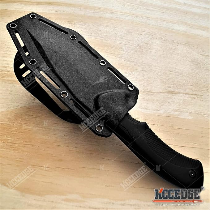 KCCEDGE BEST CUTLERY SOURCE Tactical Knife Hunting Knife Survival Knife 9" Full Tang Fixed Blade Knives Camping Accessories Camping Gear Survival Kit Survival Gear and Equipment Tactical Gear 80213