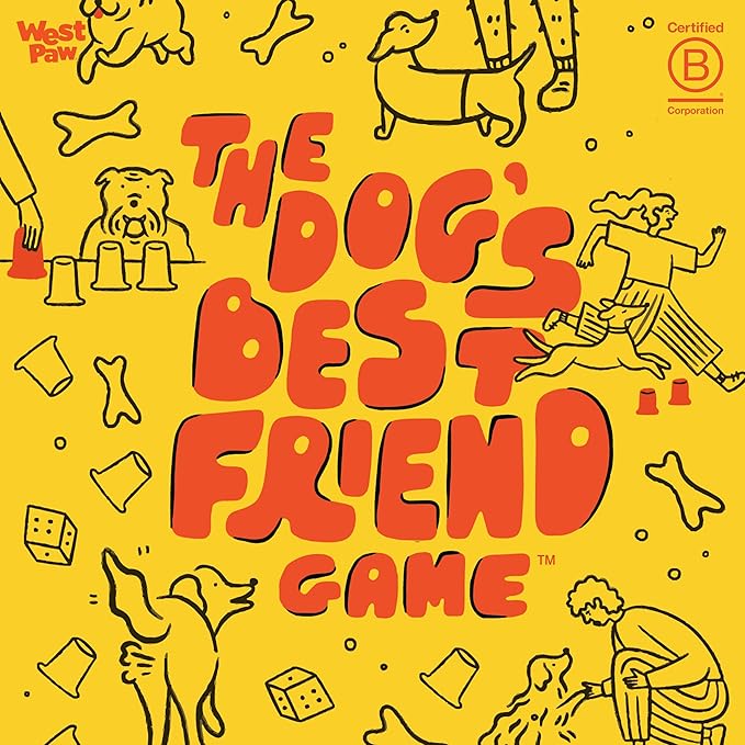 WEST PAW Dog's Best Friend Game??- Fun Family Game for Kids & Adults - Board, Challenge, & Dog Training Tip Cards Encourage Connection & Positive Reinforcement - Fun Games That Include Your Dog