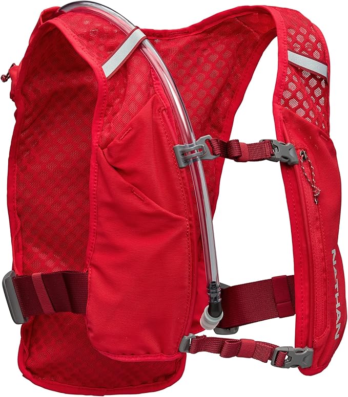 Nathan QuickStart 1.5L Hydration Pack Vest with Bladder or flasks, Storage Pockets, Breathable Moisture-Wicking Fabric, Adjustable Straps for Running, Hiking, Walking, Marathons, Obstacle Races