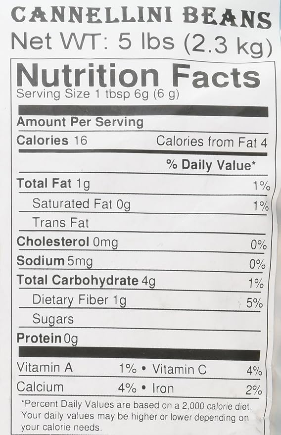 Food to Live - Cannellini Beans, 5 Pounds Dried White Kidney Beans, Sproutable, Vegan, Kosher, Sirtfood, Bulk. Rich in Fiber, Protein. Great for Minestrone Soup, Bean Salad, Stews, White Chili.