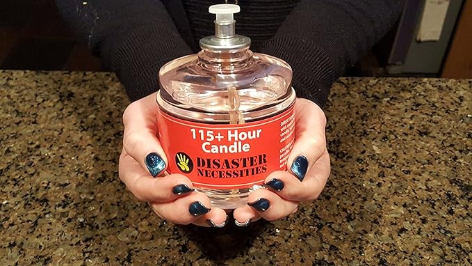 115 Hour Plus Emergency Candles, Clear Mist - Set of 3 Long-Burning Survival Candles