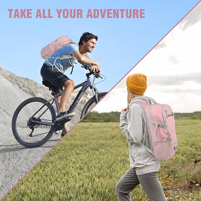 Zavothy 18L Multipurpose Hiking Backpack with 3L Water Bladder ??Durable Hydration Backpack with Insulated Bladder Compartment, Hidden Helmet Holder & Rain Cover ??for Hiking, Commuting, and Camping