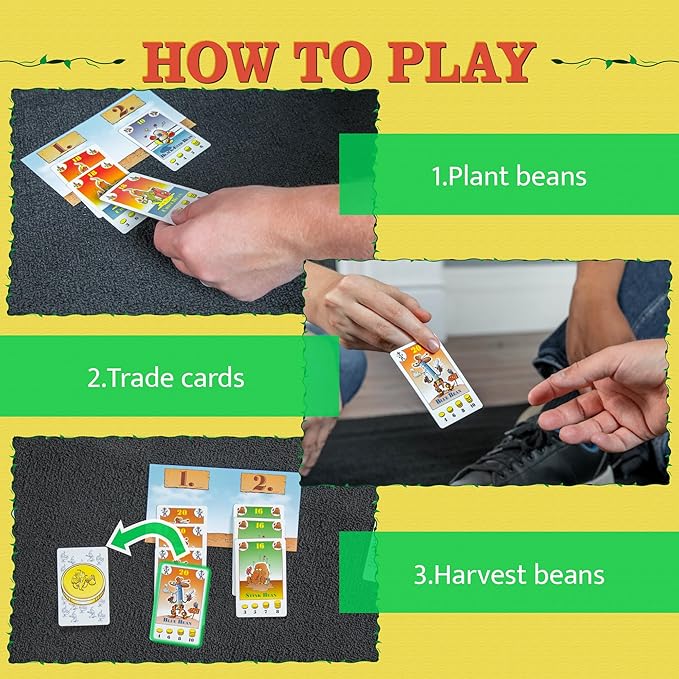Amigo Games Bohnanza Classic Card Game ??Plant & Harvest Your Beans in This Exciting Strategic Game That is Fun for the Whole Family ??For Kids & Adults Ages 12 & Older