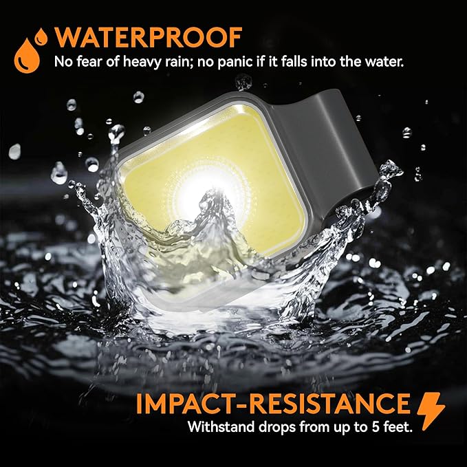 Yls Running Light, Rechargeable Clip on Lights for Runners, 12 Lighting Modes High Visibility Reflective Running Gear with Strong Magnetic, Dog Lights for Night Walking, Camping, Outdoor Adv