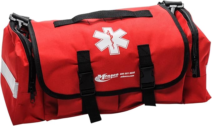 School First Aid Emergency Kit with Tourniquets Red Bag by MFASCO