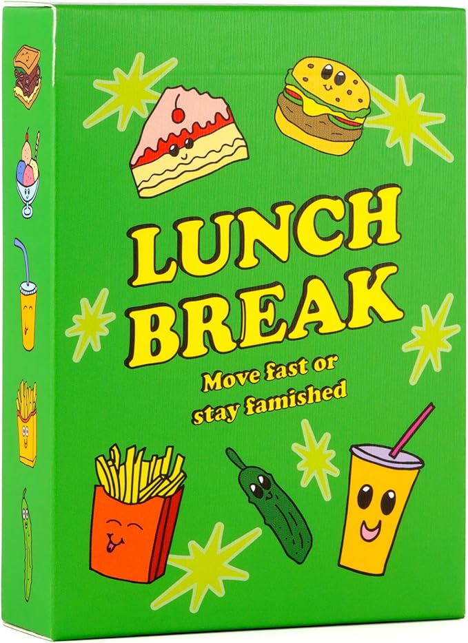 Lunch Break - Fast-Paced Slap & Memory Card Game - Boosts Memory, Focus & Reflexes - Hilarious Game For Families, Adults & Kids - Quick And Easy To Learn For Ages 7+, 2-6 Players, 10-15 Mins