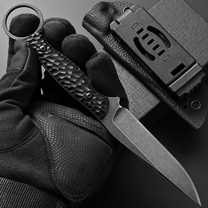 GTK344 Fixed Blade Knife D2 Steel Blade Full Tang G10 Handle Small EDC Tool Fix Knifes for Camping Survival Outdoor
