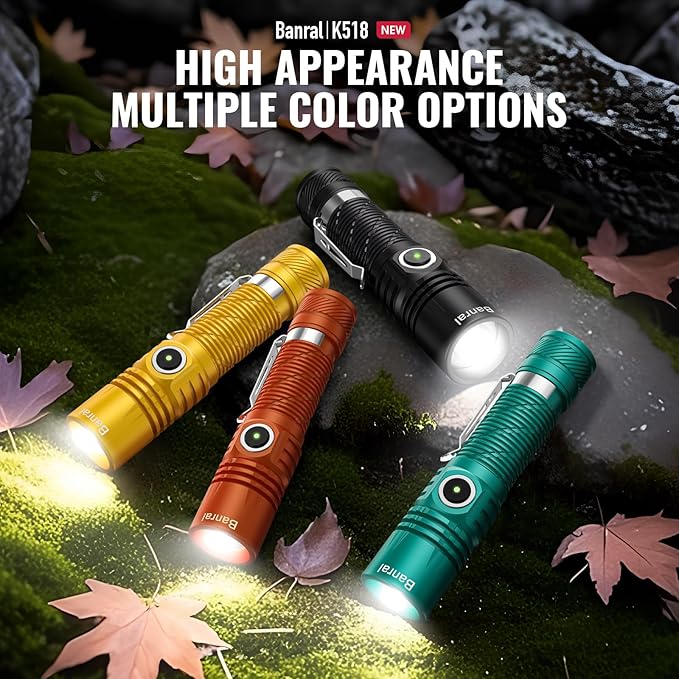 Rechargeable Tactical Flashlights, High Lumens Small Mini USB-C LED Flashlight, Compact EDC Flash Light, 4 Modes&Memory Function, Waterproof Pocket Lights for Home,Camping,Emergency (1, Black)