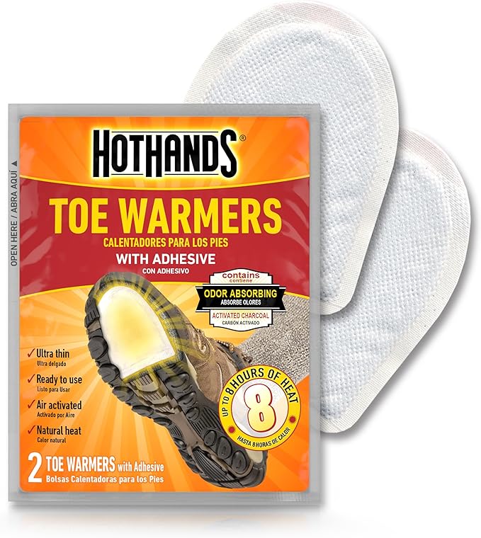 HotHands Toe Warmers - Long Lasting, Odorless, Air Activated - Up to 8 Hours of Heat - 20 Pair