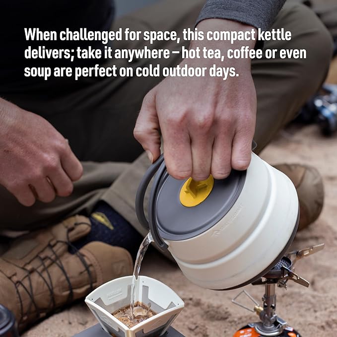 Sea to Summit Frontier Ultralight Collapsible Camping Kettle, 1.1 Liter
