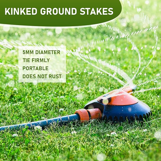 50 Pcs Kinked Ground Stakes 12 Inch Metal Garden Fence Edging Hook Heavy Duty J Shaped Galvanized Tent Fence Spikes for Dogs Digging Outdoor Awning Canopy Tarpaulin