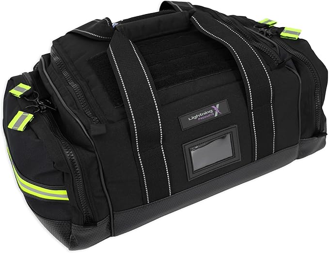 Lightning X Modular Large EMT Medic First Responder EMS Trauma Jump Bag w/Embroidered Name - BLACK