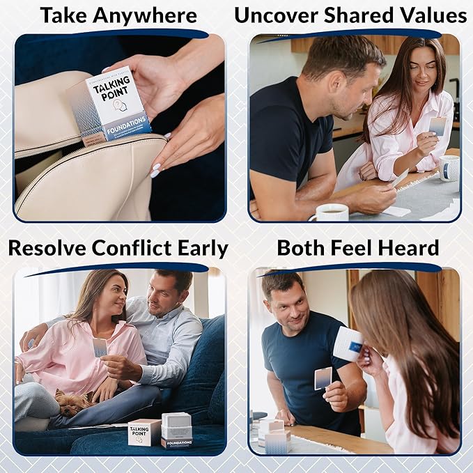 200 Foundational Conversation Starter Cards for Couples - Fun Relationship Card Game to Build Love and Marriage on a Solid Foundation - Perfect Wedding or Engagement Gift
