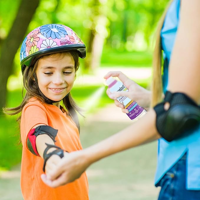 Dermoplast Kids Sting-Free First Aid Spray, Antiseptic & Analgesic Spray for Minor Cuts, Scrapes and Burns, 2 Ounce