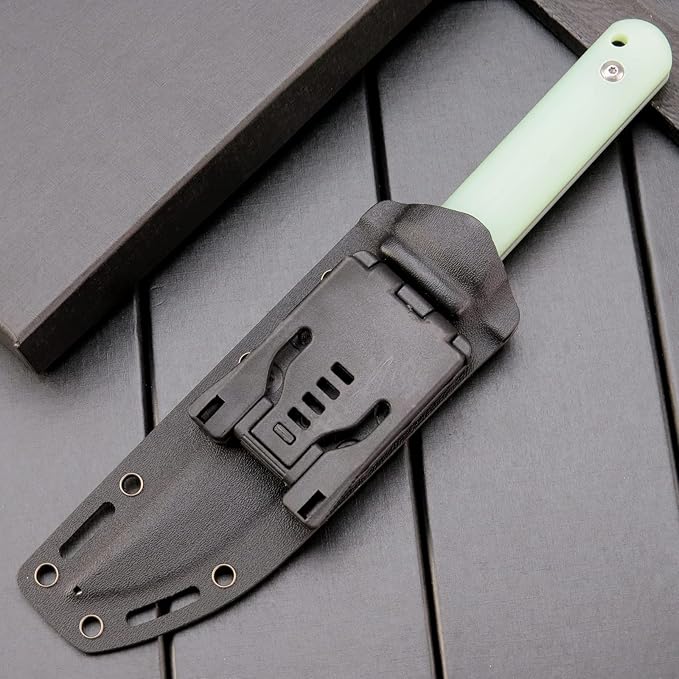 Eafengrow EF123 Fixed Blade Knife 14c28n Steel Blade G10 Handle Fixed Knife for Outdoor Camping Hunting Survival Tool Knives with Kydex Sheaths