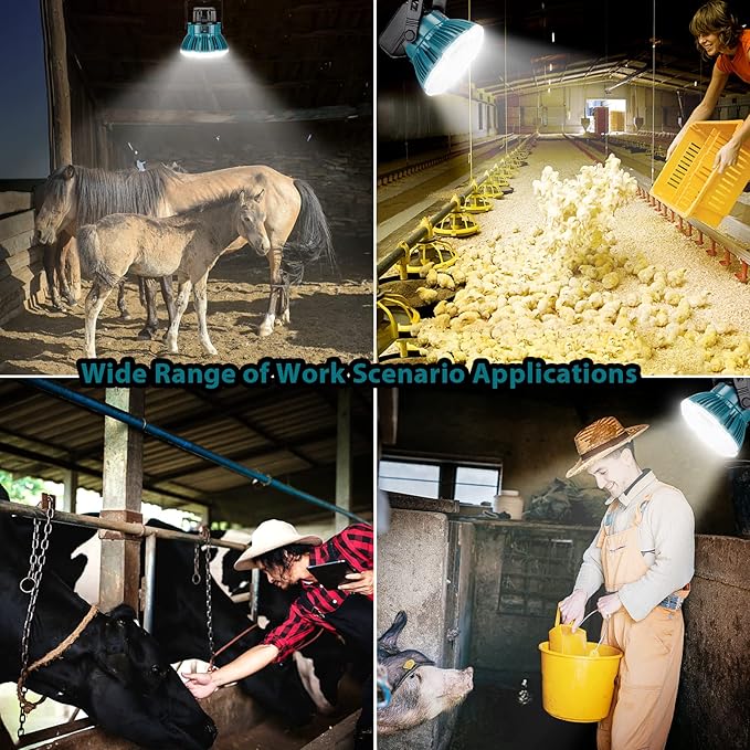 2400LM LED Camping Lantern for Makita 18V LXT Lithium Battery, 24W LED Work Light for Car Repairing , Camping, Emergency and Hurricane, Hiking, Fishing