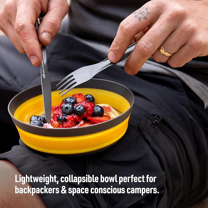Sea to Summit Frontier Ultralight Collapsible Bowl, Large (30 fl oz), Bone White