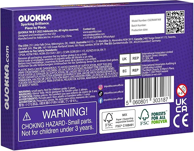 QUOKKA Charades & Guessing Game for Family - 120 Hilarious Scenarios & Quirk Cards | Perfect for Family Game Night, Parties, Gifts & Reunions | Original Pack
