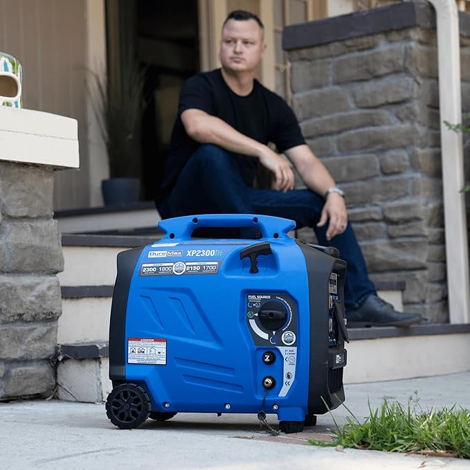 DuroMax XP2300iH 2,300-Watt Dual Fuel Portable Digital Inverter Generator - Gas & Propane, RV & Emergency Ready