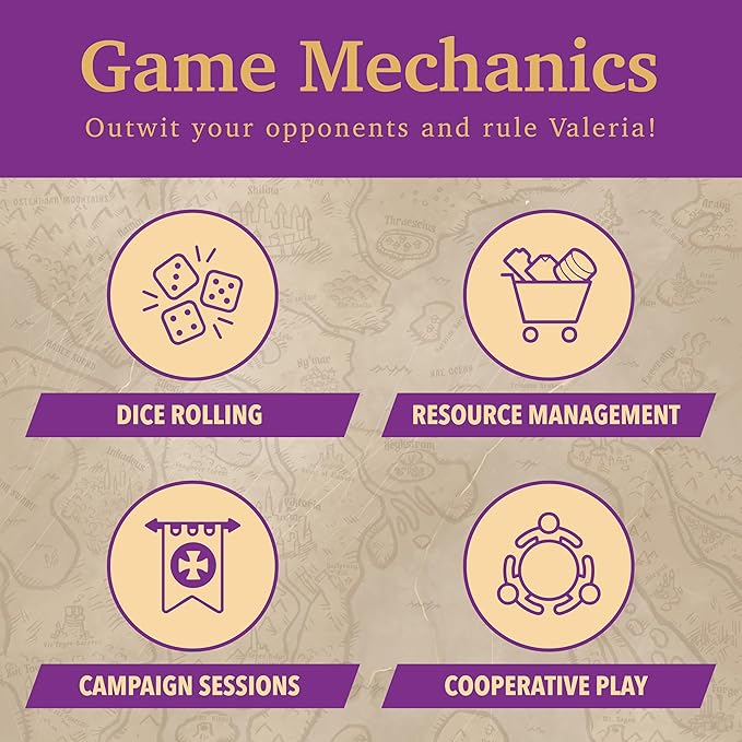 Valeria Card Kingdoms Darksworn Expansion: Cooperative Saga Adventure Board Game - Daily Magic Games