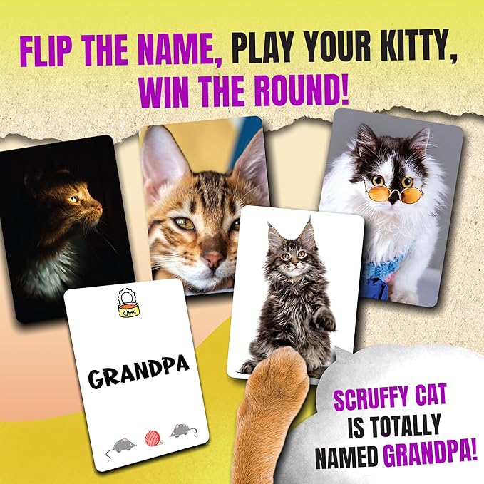 Name That Kitty - Cat Card Game for Kids 8-12 is Great for Cat Crafts, Cat Games, and Cat Memory Fans! Fun for Families, 9-Year-Old Girl Gifts, Cat Toys for Kids, or Cat-Themed Toys for Girls 6-8