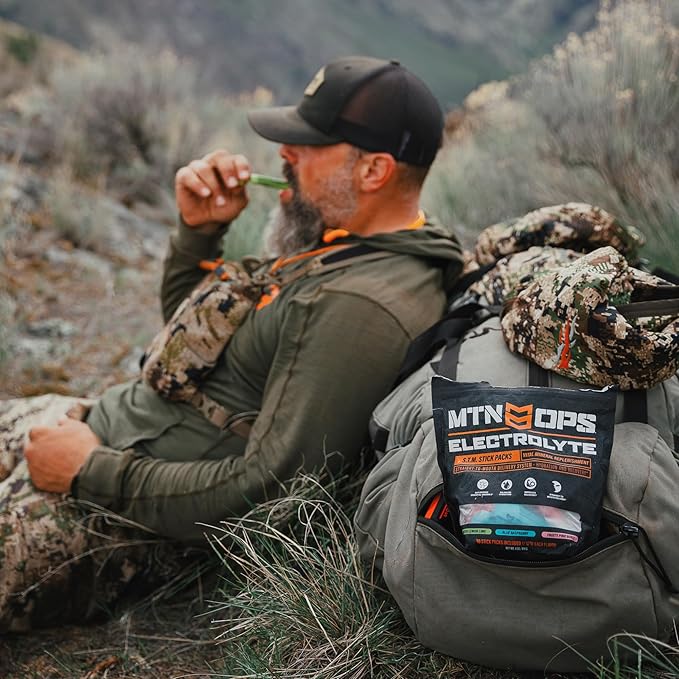 MTN OPS Electrolytes Powder Packets, Sugar Free Hydration Packets, Gluten-Free Hydration Powder, Electrolyte Packets STM ?œStraight to Mouth??- Variety Pack of 3 Flavors, 30 Packs