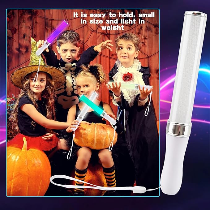 4 Pack Light Sticks 15 Colors Change Glow Stick Multicolor LED Glow Sticks Reusable Light Up Sticks Glow in The Dark for Wedding Club Carnival Party Birthday Concerts Favors