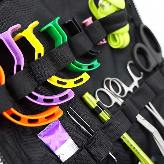 Lightning X MB30-SKC Large EMT Trauma Kit | Fully Stocked First Responder Bag w/ 240+ Supplies | EMS Fire Police Office Sports Team Emergency Medical Kit - Black
