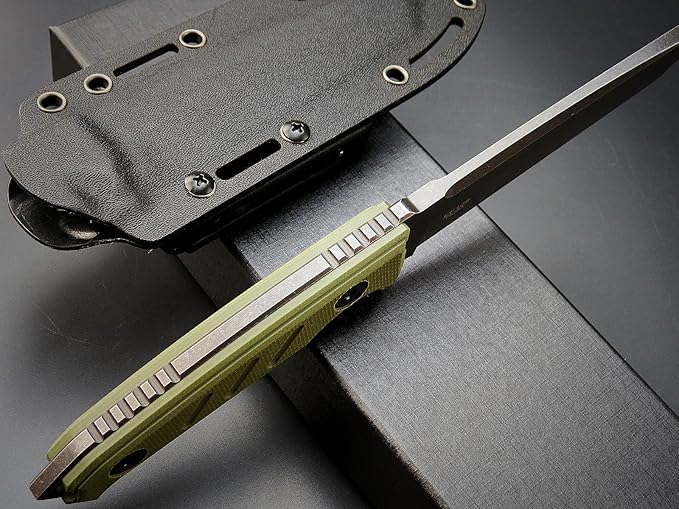 Eafengrow EF129 Fixed Blade Knife, DC53 Steel Tanto Blade,G10 Handle Full Tang Fixed Knifes Straight Knife for Camping Hunting Adventure Survival and EDC Tool